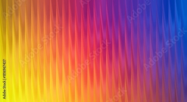 Fototapeta Abstract colorful vertical lines in a vibrant gradient pattern, perfect for modern designs and backgrounds