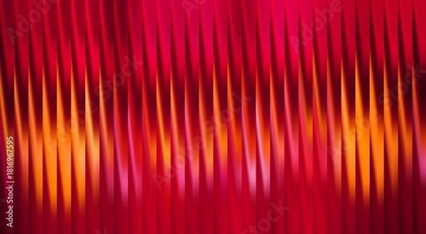 Fototapeta Abstract blurred red and orange background. Featuring a vibrant, textured pattern with vertical stripes, perfect for digital design and backgrounds.