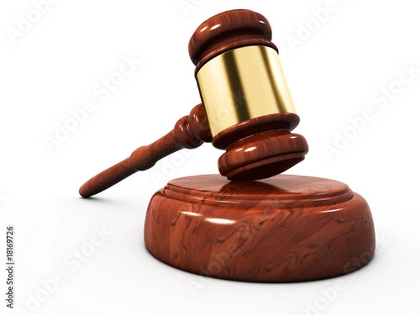 Fototapeta Gavel and sound block