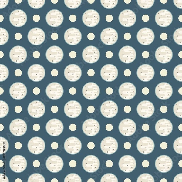 Fototapeta Moon style flat. Seamless pattern.