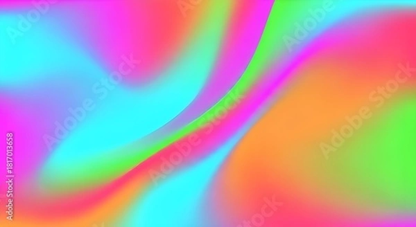 Obraz Modern Rainbow Gradient Mesh Background.