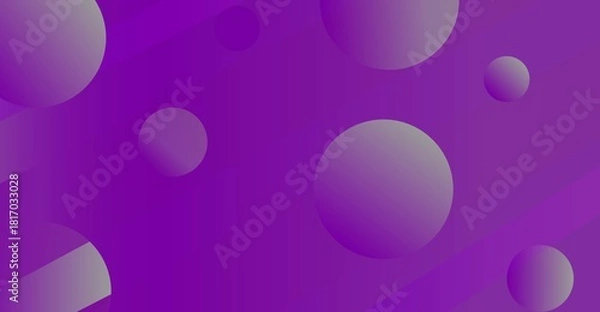 Fototapeta Soft Purple Abstract Background with Floating Bubbles