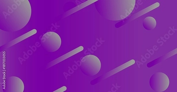 Fototapeta Soft Purple Abstract Background with Floating Bubbles