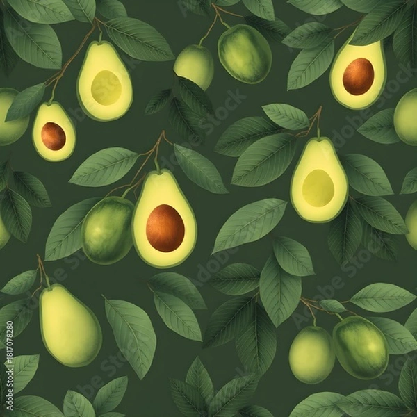 Obraz pattern with avocado