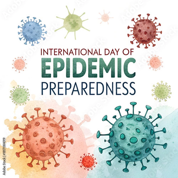 Obraz Global Epidemic Preparedness Awareness, International Day of Epidemic Prevention, Health Crisis Preparedness Initiative, Global Disease Prevention Awareness, Public Health Readiness Day