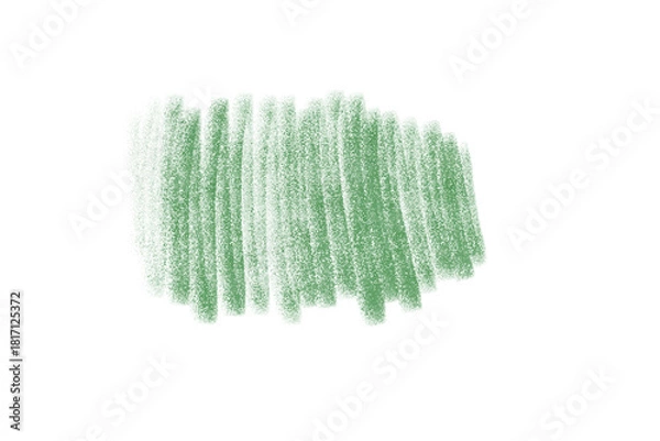 Obraz Hand-Drawn Muted Sage Green Crayon Texture Swatch with Vertical Strokes and Grainy Edges