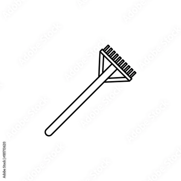 Fototapeta Rake line icon