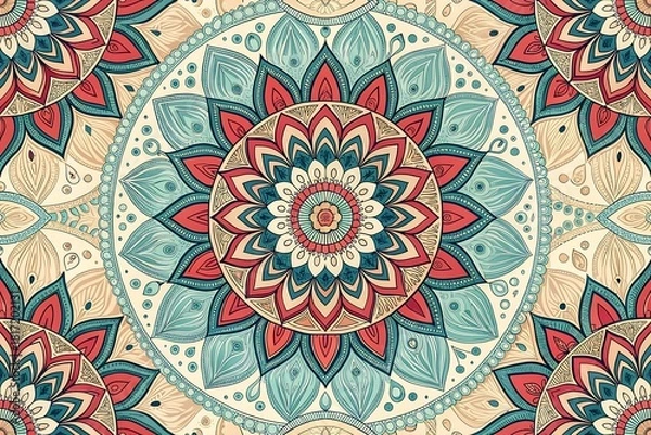 Obraz Bold and exotic floral pattern on dark background