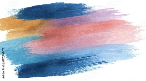 Obraz Multicolor Paint Brush Strokes Texture Abstract Art
