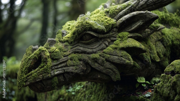 Obraz calm flowing smoke ribbon on muted background