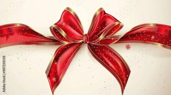 Obraz Christmas_bow_vector