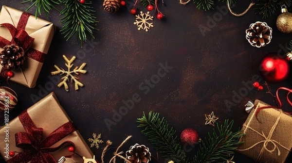 Obraz Christmas_promotion_background_template