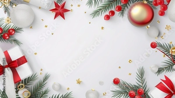 Obraz Christmas_promotion_background_template