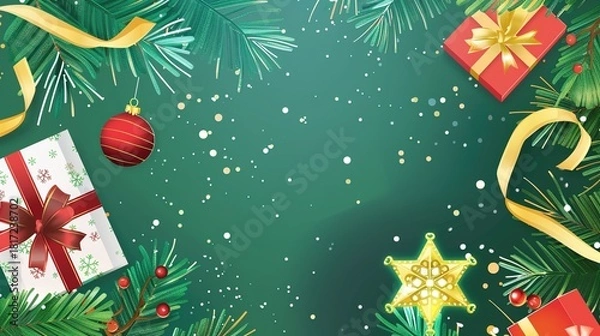 Obraz Christmas_promotion_background_template