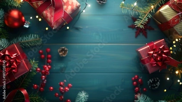 Obraz Christmas_promotion_background_template