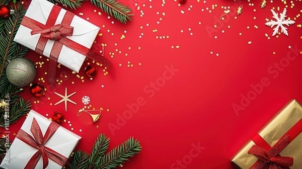 Obraz Christmas_promotion_background_template