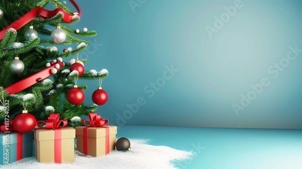 Obraz 3D_Christmas_promotion_background