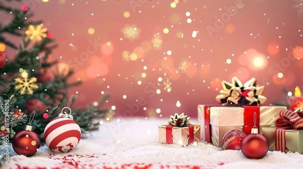 Obraz 3D_Christmas_promotion_background