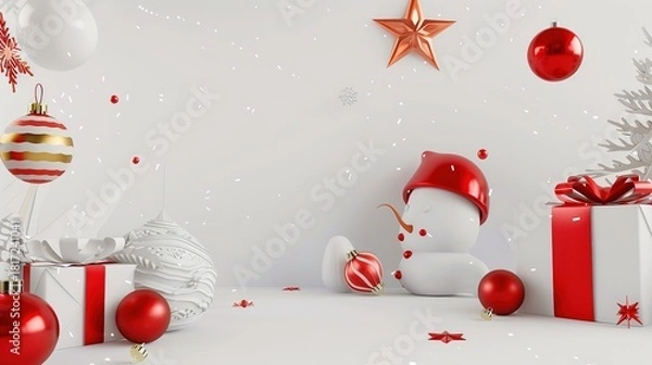 Obraz 3D_Christmas_promotion_background