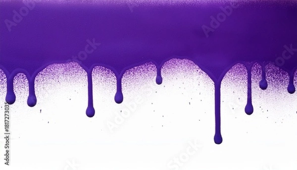 Obraz Purple Spray Paint Graffiti Texture Dripping Png