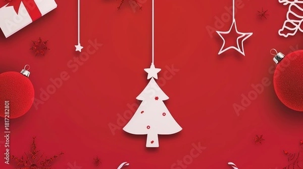 Obraz Red_minimalist_Christmas_promotion_