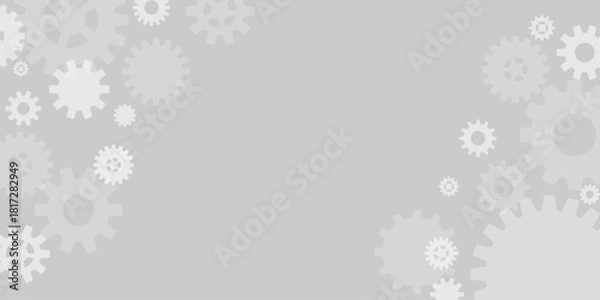 Obraz Gear Mechanism Background Vector  GLAY