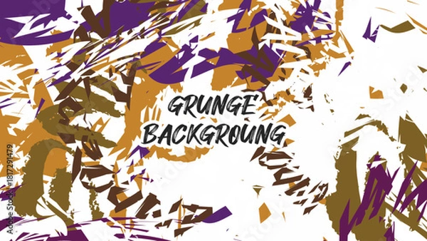 Obraz Abstract grunge design texture background. Modern brush texture design background