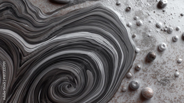 Obraz subtle marble swirl with desaturated mineral tones