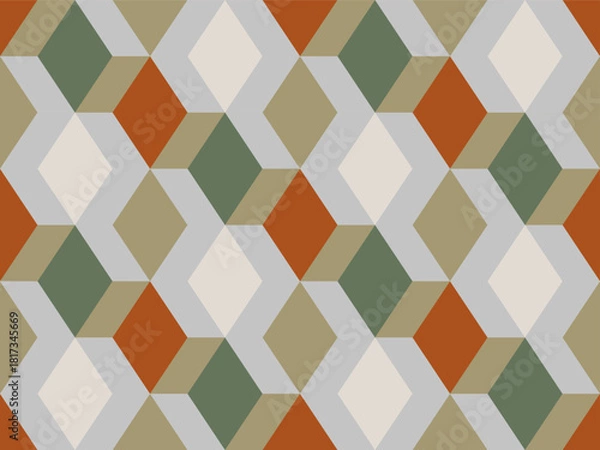 Obraz Modern vector seamless geometric pattern