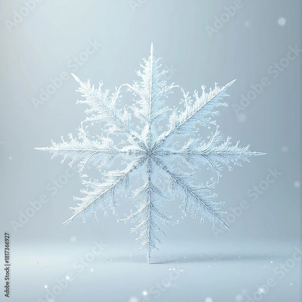 Obraz christmas background with snowflakes