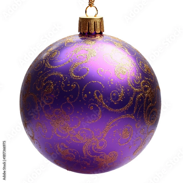Obraz christmas ball on white background