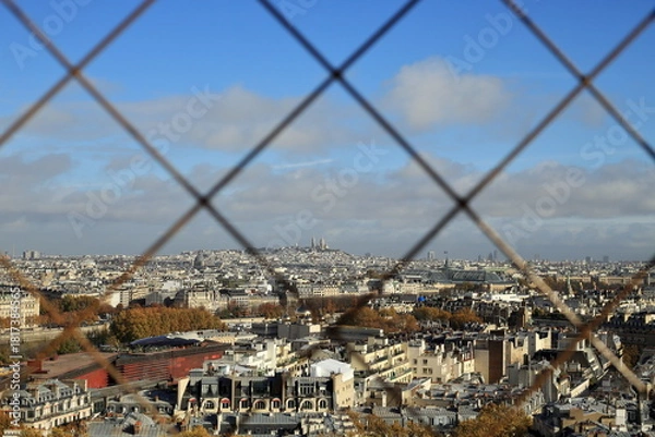 Fototapeta Paris Through the Grid