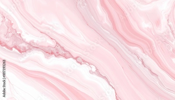 Obraz Elegant Pink Marble Texture Background with Swirling Veins.