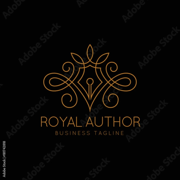 Obraz Royal Author Logo Template