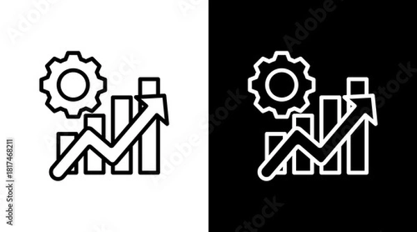 Obraz Improve With Icon Set Design