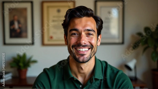 Obraz Inspiring Hispanic Online Tutor