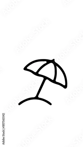 Fototapeta sombrilla