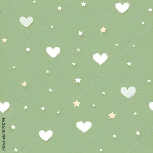 Fototapeta Flat seamless pattern background, generation AI 