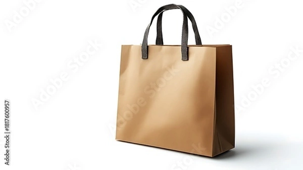 Obraz Elegant reusable shopping bag promoting eco-friendly lifestyle and sustainability initiatives, perfect for branding, product mockups, and retail promotions