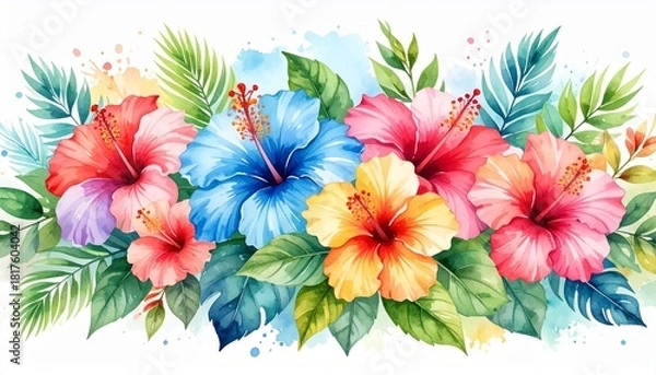 Fototapeta seamless pattern with flowers, seamless background with flowers, seamless floral pattern, 