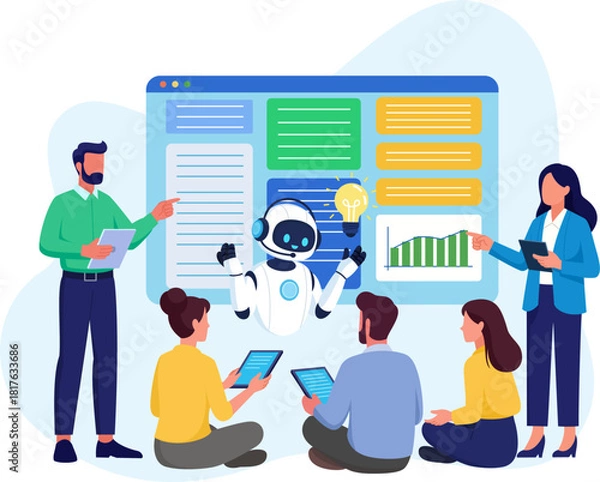 Obraz AI Chatbot Development and Programming Concept