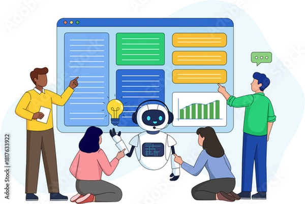 Obraz AI Chatbot Development and Programming Concept