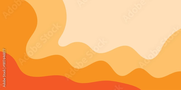 Fototapeta abstract creative orange wave background. modern wave background. used for banner, poster.