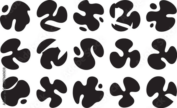 Fototapeta Modern abstract shapes for dynamic backgrounds