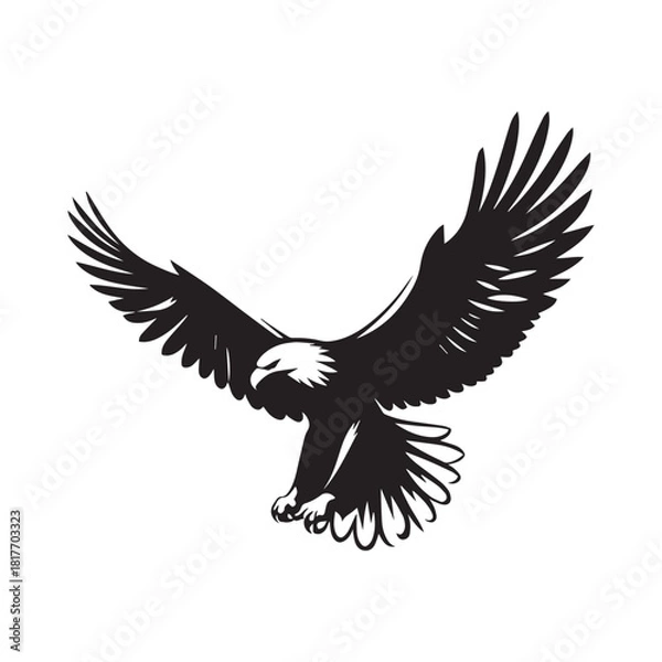 Fototapeta eagle on white background
