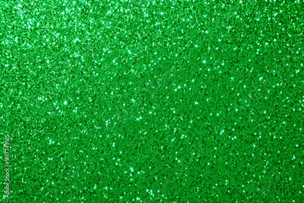 Obraz Green sparkle glittering background