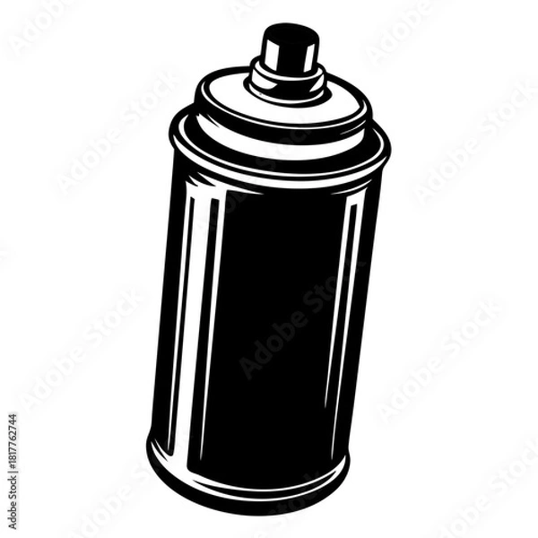 Obraz Spray Paint Can Vector Illustration for Creative Design Projects