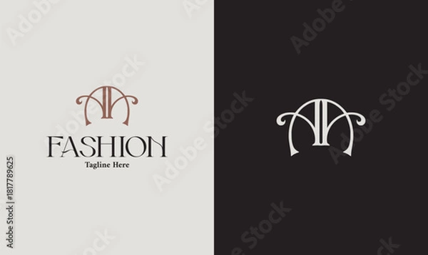 Obraz Elegant AA monogram fashion logo design.