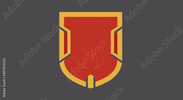 Fototapeta Fire and Rescue Department Badge Vector