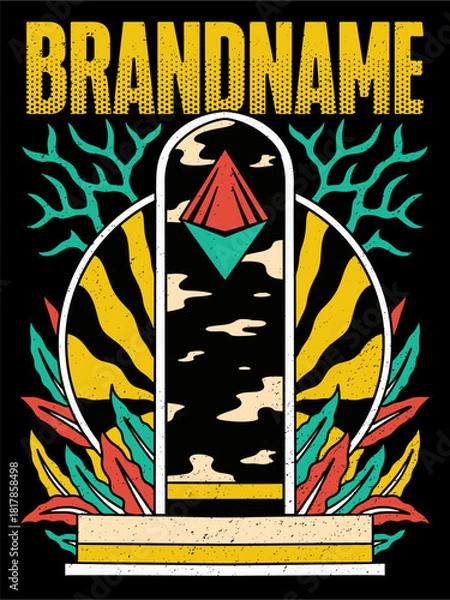 Fototapeta tshirt illustration design